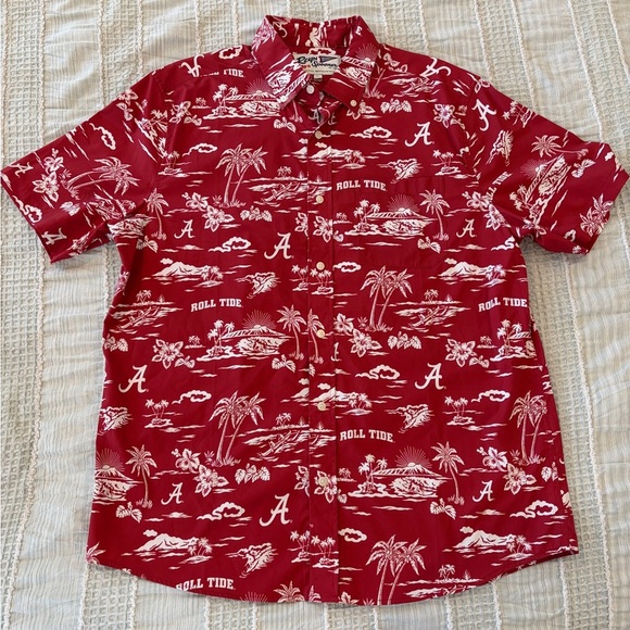 reyn spooner Other - Reyn Spooner Alabama Crimson Tide Hawaiian Button Down Men’s Large EUC